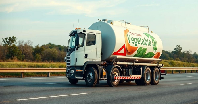 Carreta tanque para transporte de oleo vegetal é a solução ideal para logística segura
