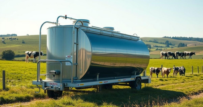 Tanque para Transporte de Leite é Essencial para a Indústria Láctea Tanque para Transporte de Leite é Essencial para a Indústria Láctea