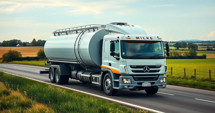 Bitrem tanque para leite como solução ideal para transporte eficiente Bitrem tanque para leite como solução ideal para transporte eficiente